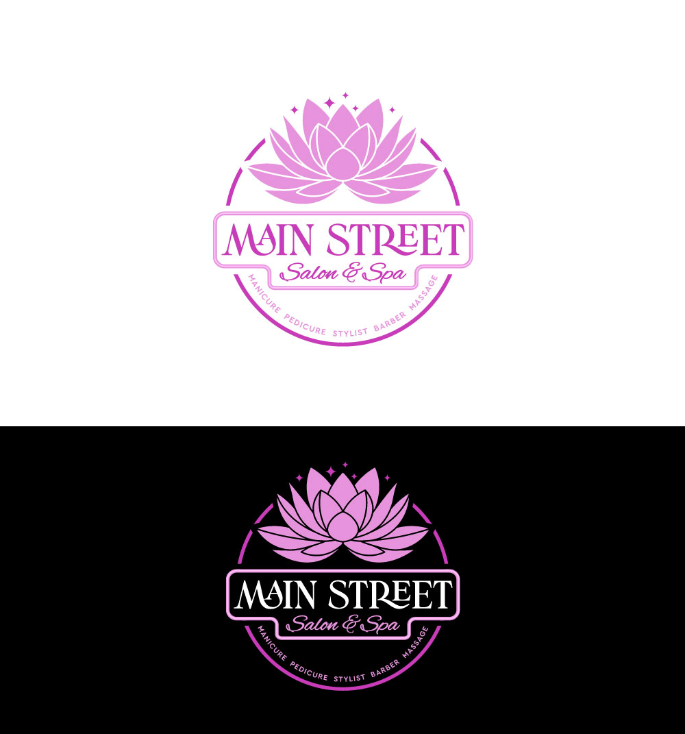 Diseño de Logo por Cactus Designs para Main Street Salon & Spa | Diseño #37443786