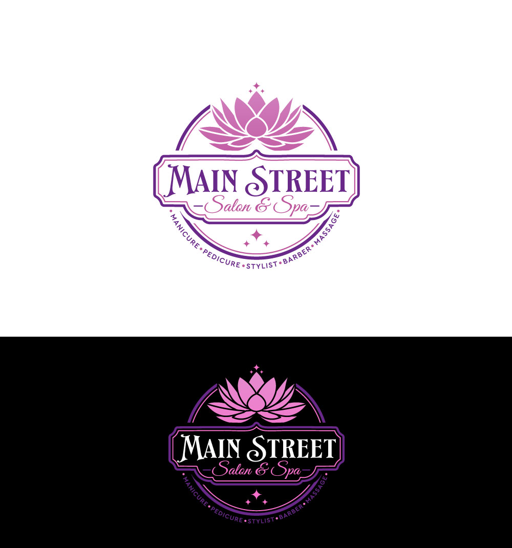 Diseño de Logo por Cactus Designs para Main Street Salon & Spa | Diseño #37447171