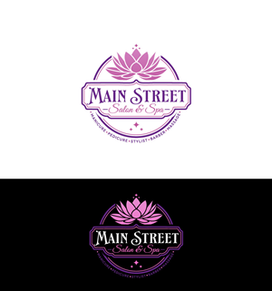 Logo Design by Cactus Designs for Main Street Salon & Spa | Design: #37447171