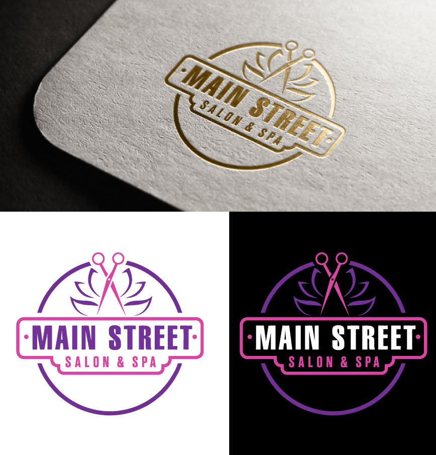 Logo Design by Chanel graphics for Main Street Salon & Spa | Design #37443487