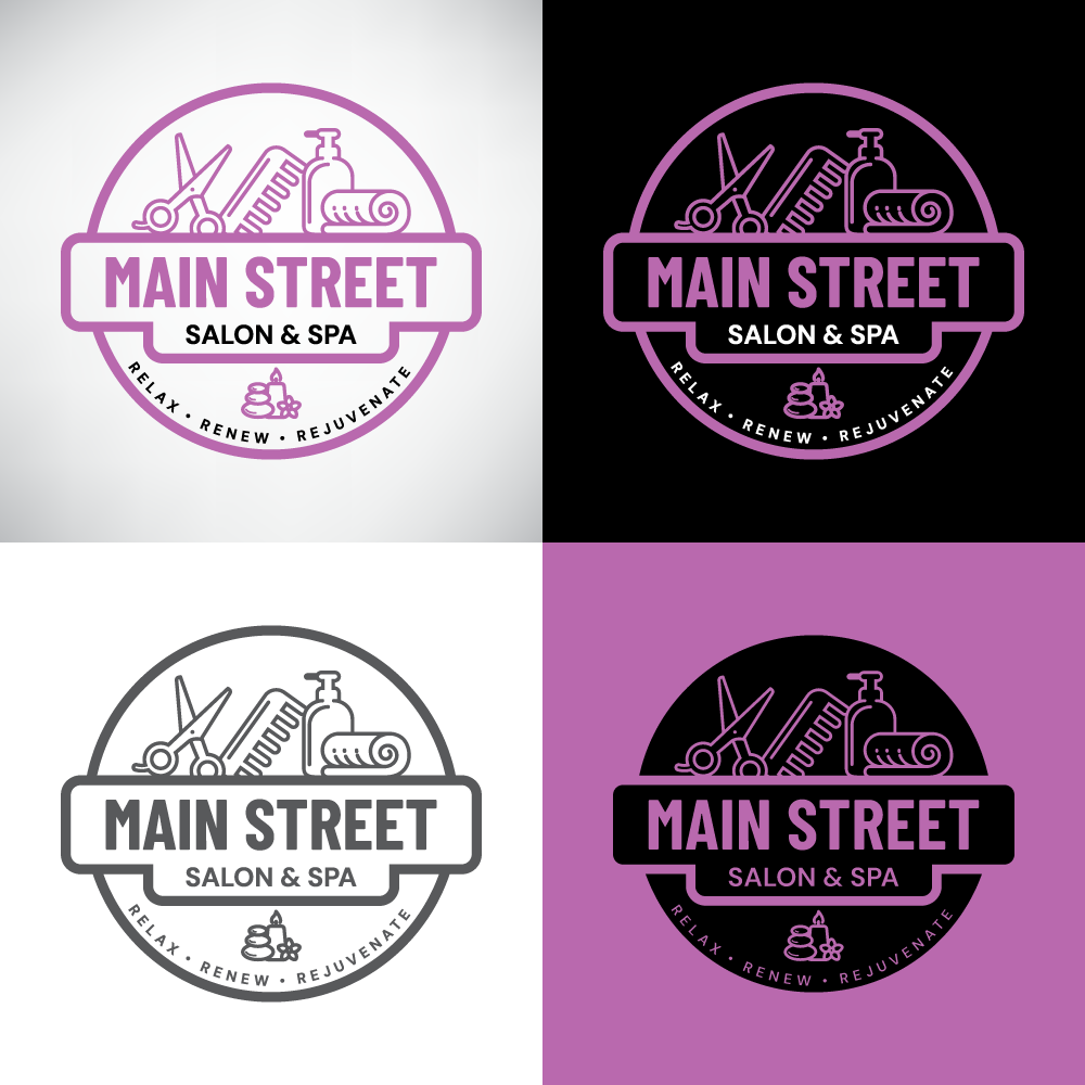 Logo Design by howi for Main Street Salon & Spa | Design #37446393