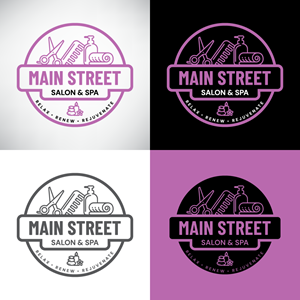 Diseño de Logo por howi para Main Street Salon & Spa | Diseño: #37446393
