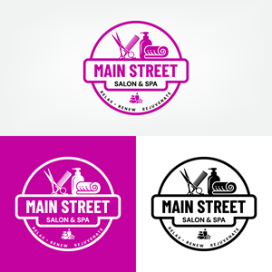 Diseño de Logo por howi para Main Street Salon & Spa | Diseño: #37447335