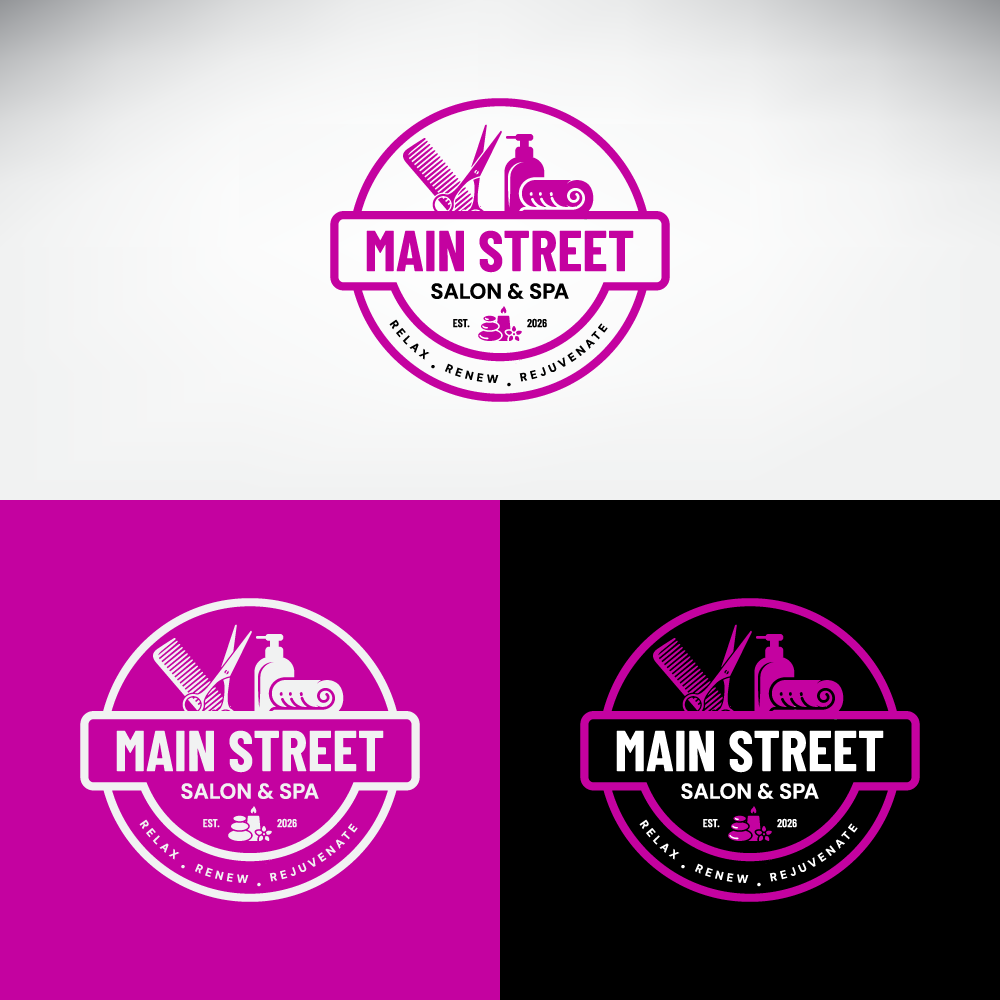 Logo Design by howi for Main Street Salon & Spa | Design #37453002