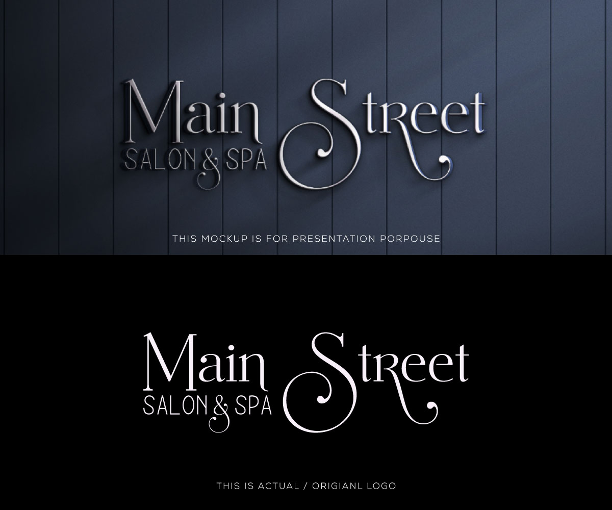 Diseño de Logo por Ansh Design para Main Street Salon & Spa | Diseño #37443059