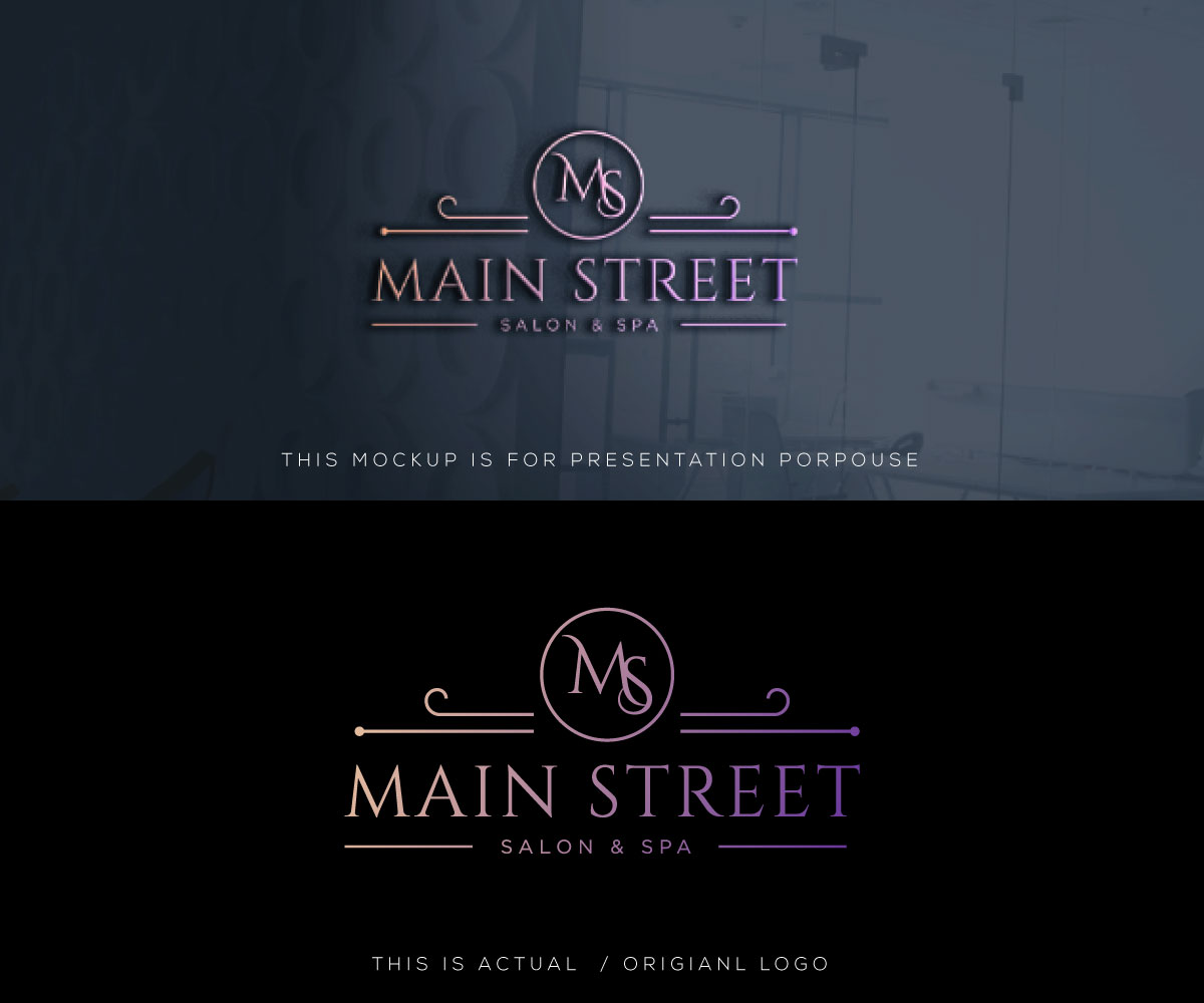 Logo Design by Ansh Design for Main Street Salon & Spa | Design #37443062