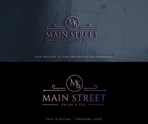 Logo Design by Ansh Design for Main Street Salon & Spa | Design: #37443062
