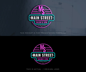 Logo Design by Ansh Design for Main Street Salon & Spa | Design: #37443063