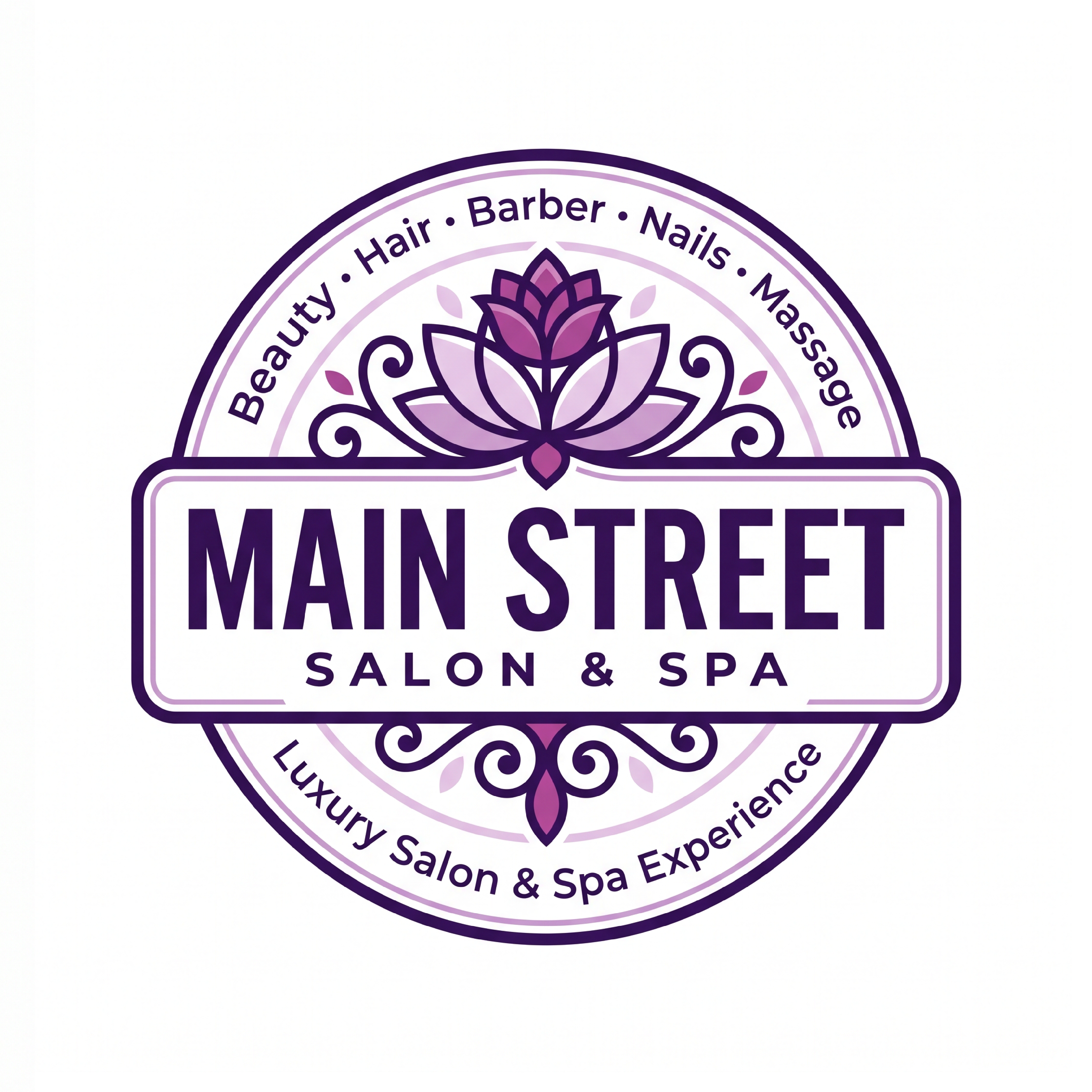 Diseño de Logo por SmitMangukiya para Main Street Salon & Spa | Diseño #37441845