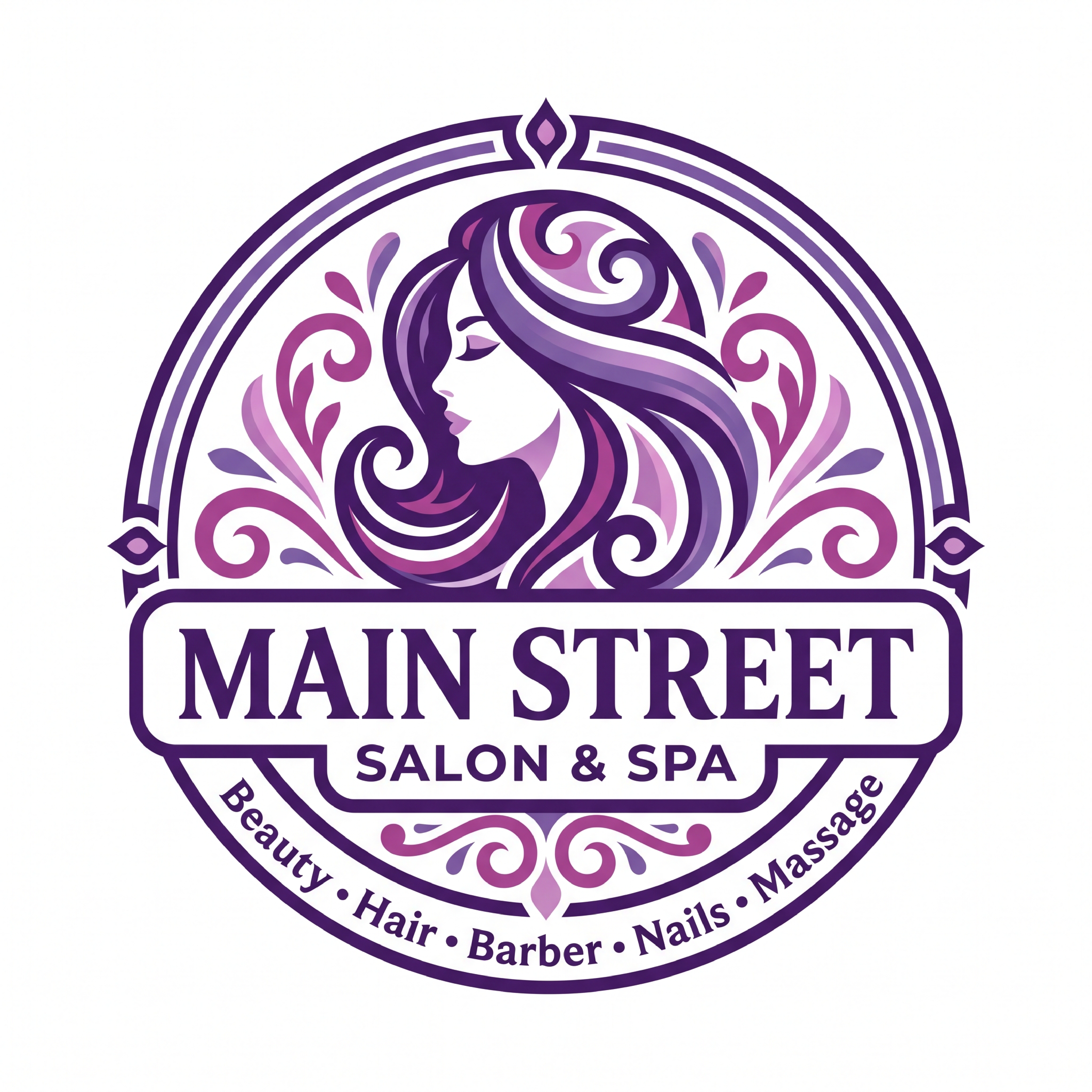Diseño de Logo por SmitMangukiya para Main Street Salon & Spa | Diseño #37441846