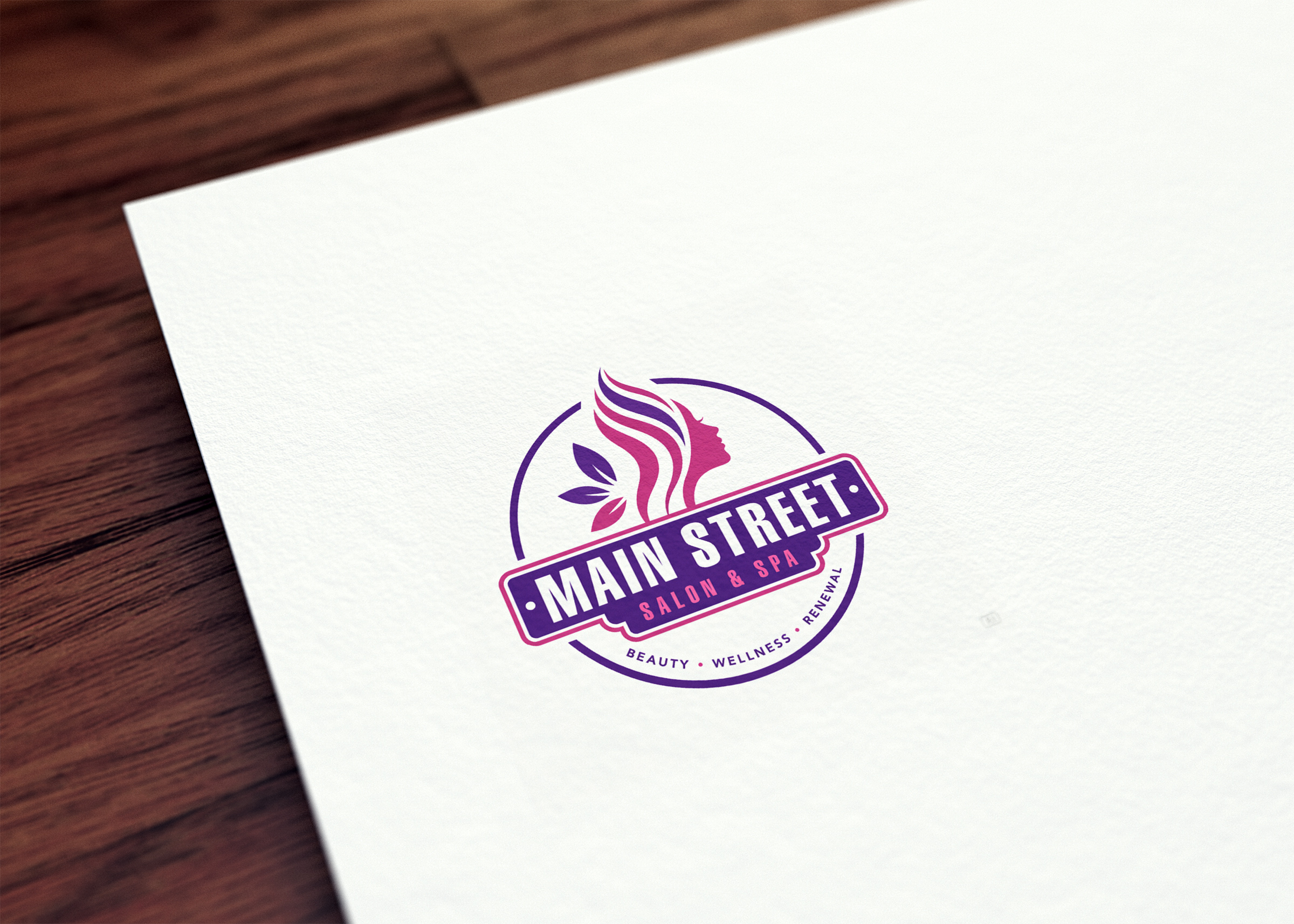 Logo Design by LogoNexa for Main Street Salon & Spa | Design #37442877