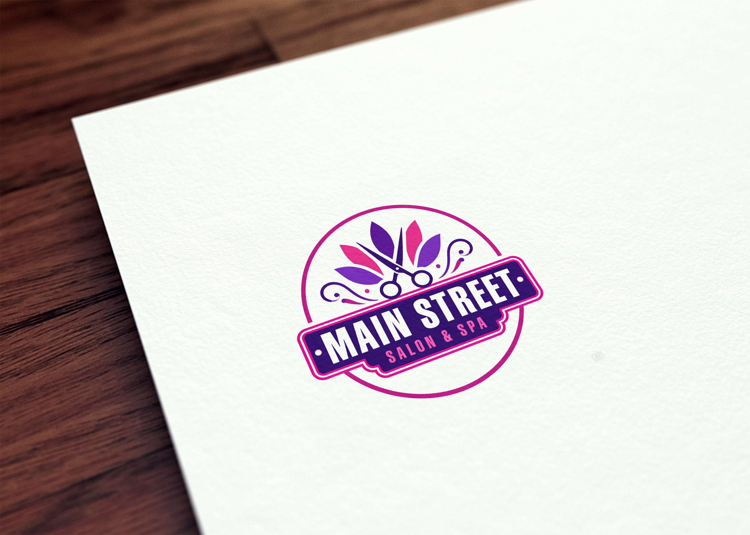 Logo Design by LogoNexa for Main Street Salon & Spa | Design #37442881
