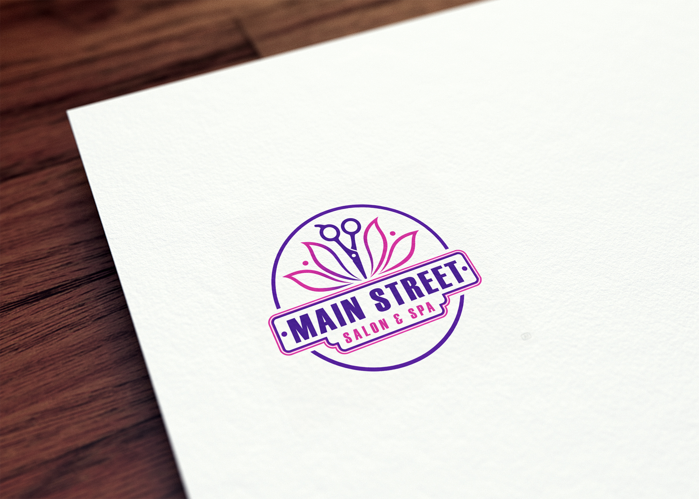 Logo Design by LogoNexa for Main Street Salon & Spa | Design #37442888