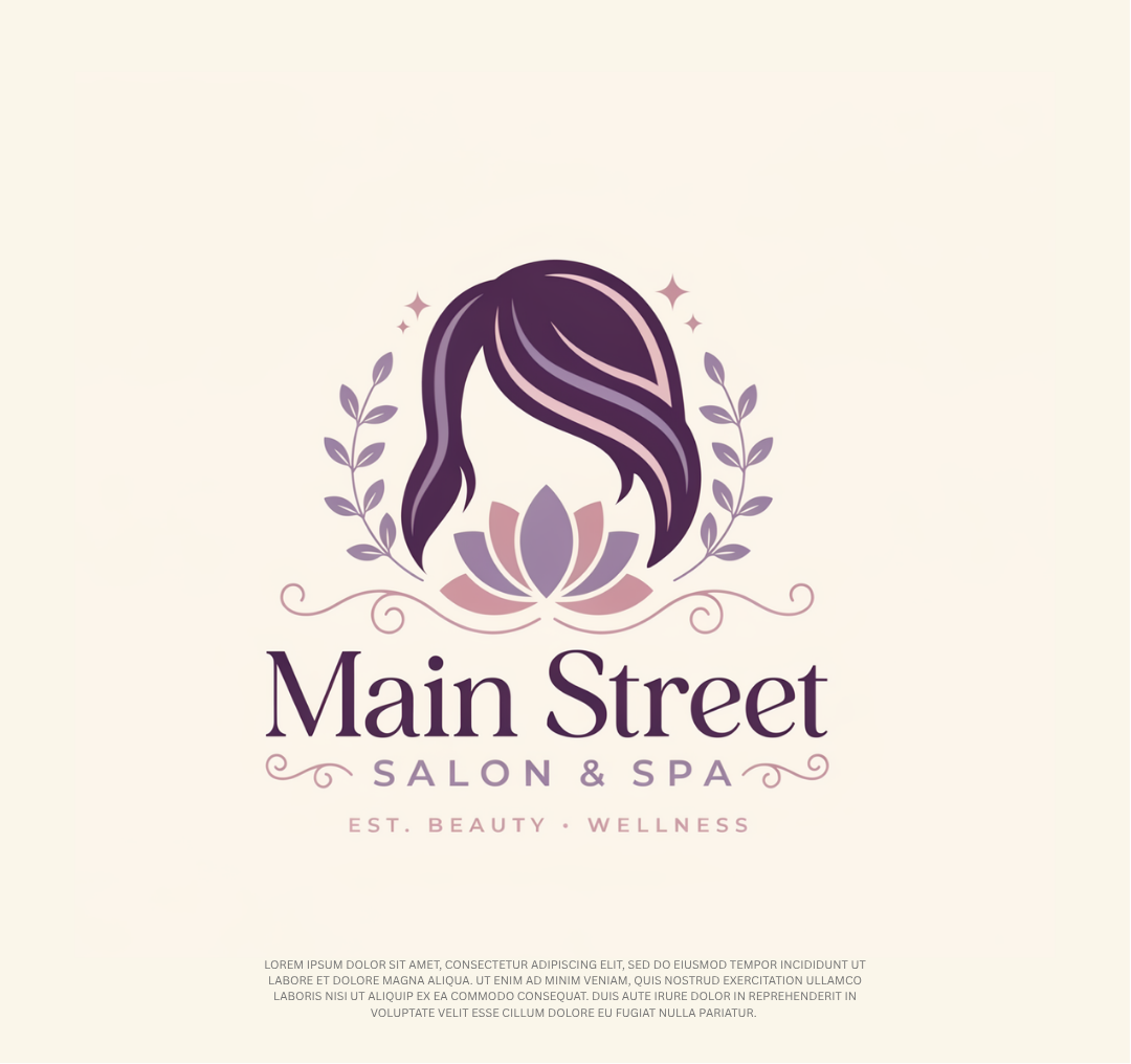 Diseño de Logo por Design92 para Main Street Salon & Spa | Diseño #37463768