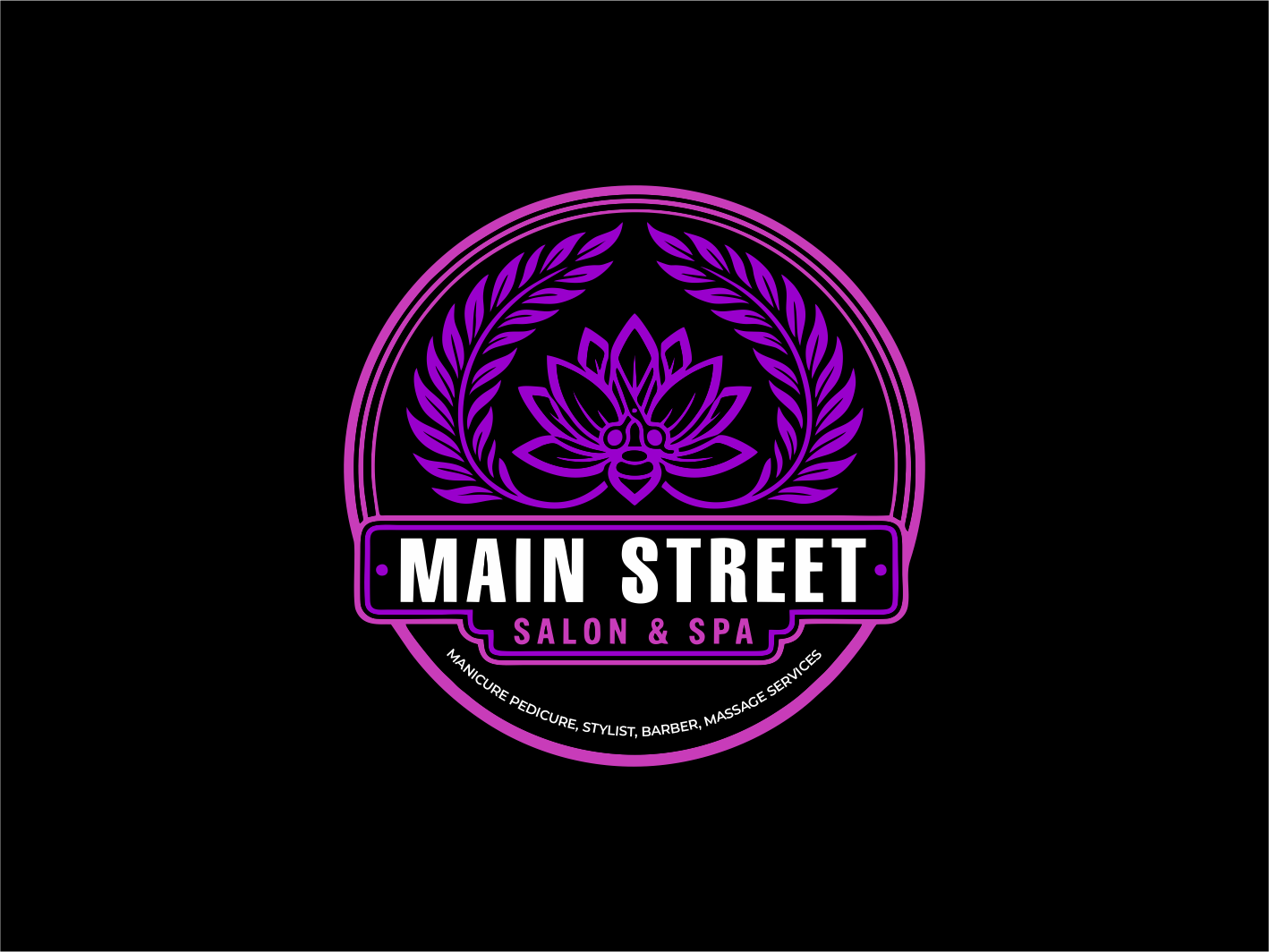 Logo Design by BNdesigner for Main Street Salon & Spa | Design #37443484