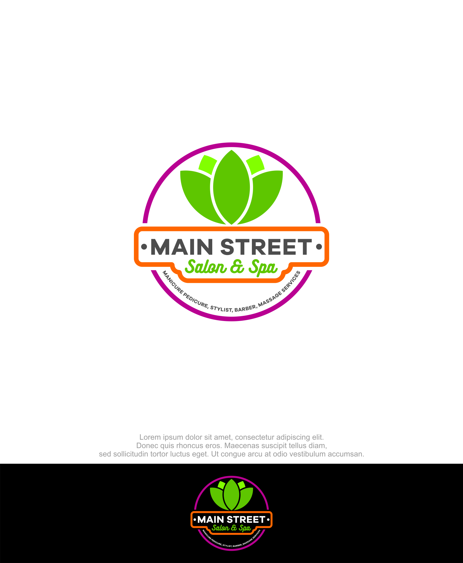 Diseño de Logo por M.Syaiful Huda para Main Street Salon & Spa | Diseño #37443834