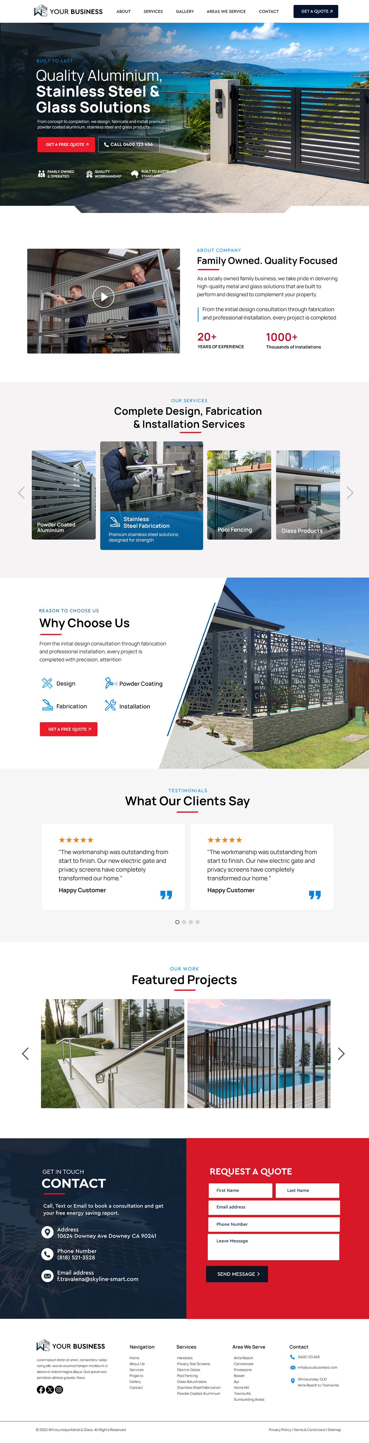 Web Design by Blue Sparrow for Powder Kote Whitsundays | Design #37443023