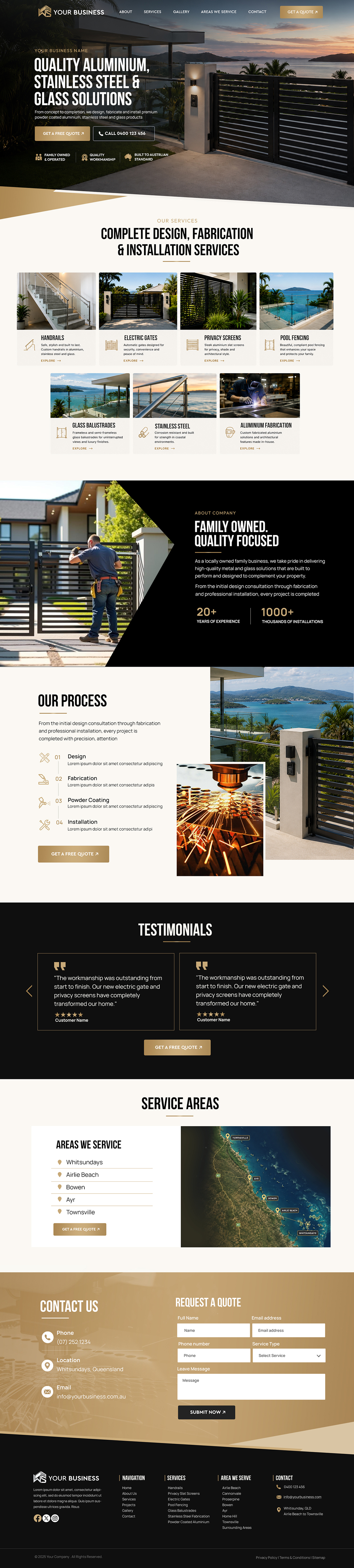 Web Design by Blue Sparrow for Powder Kote Whitsundays | Design #37443024