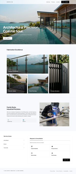 Web Design by Amer Flihan (RBD) for Powder Kote Whitsundays | Design #37452500
