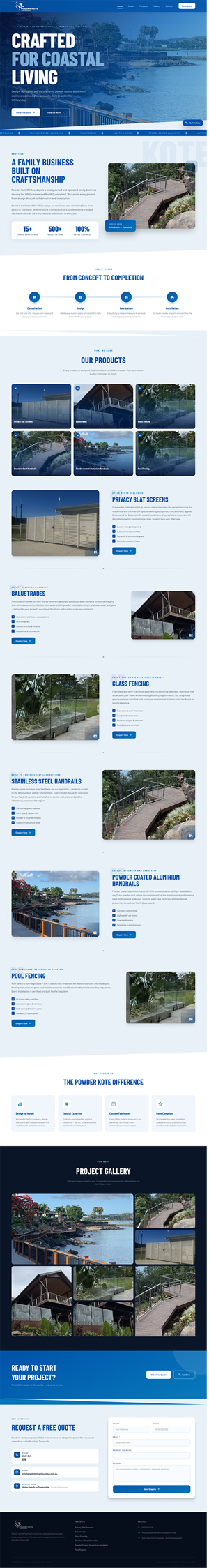 Web Design by Amer Flihan (RBD) for Powder Kote Whitsundays | Design: #37464480