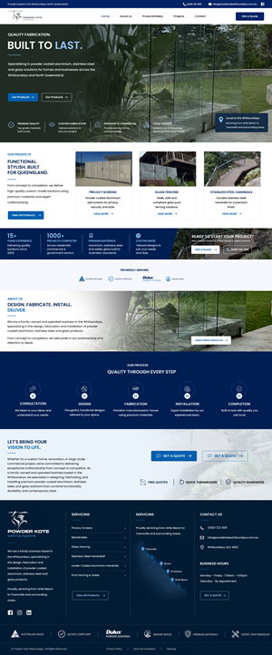 Web Design by  Artman for Powder Kote Whitsundays | Design: #37472489