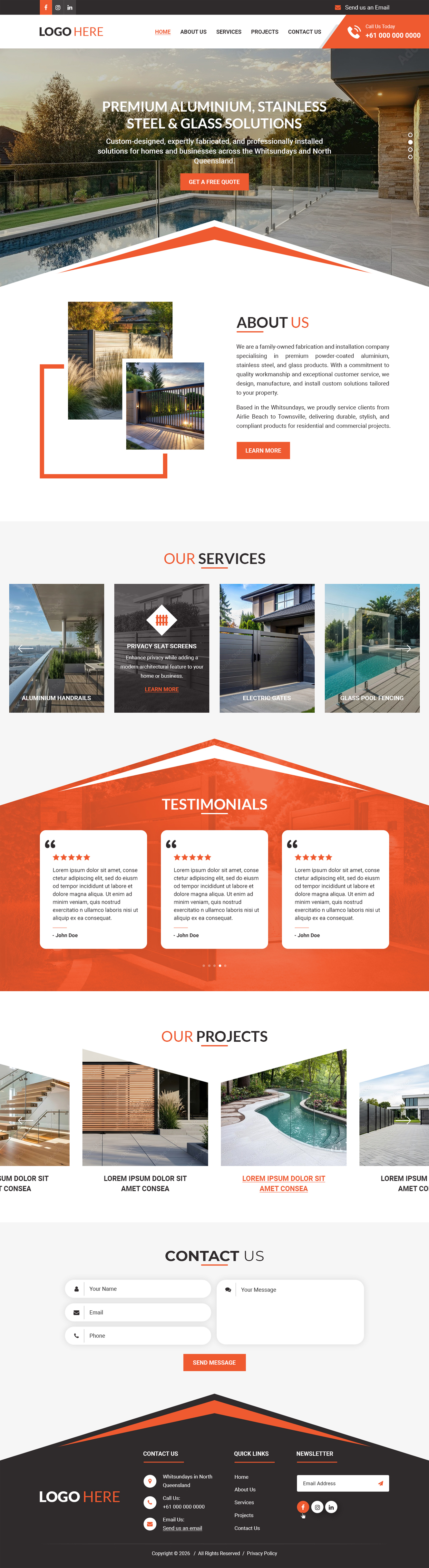 Web Design by Dreams Designs for Powder Kote Whitsundays | Design #37444705