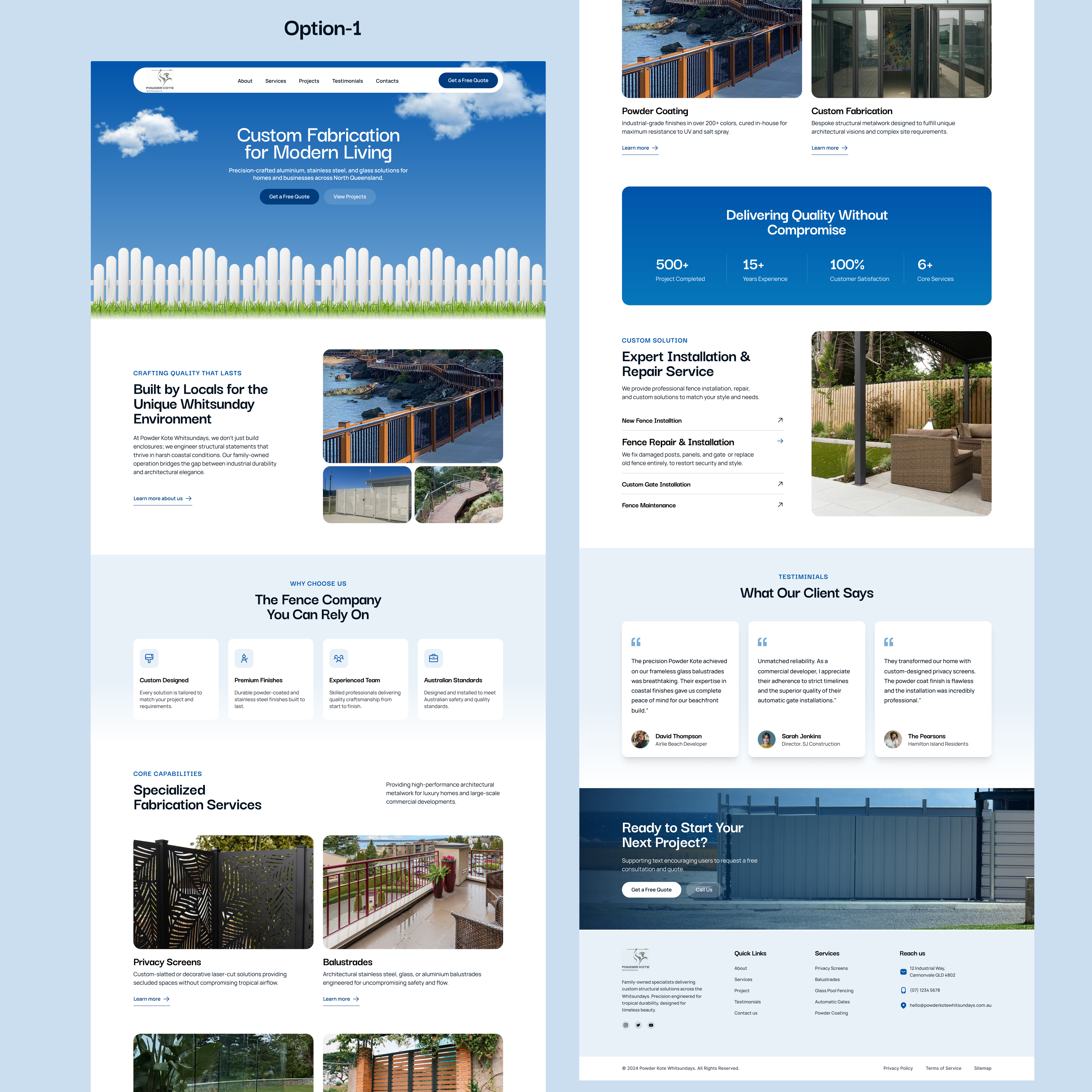 Web Design by Excellent Web Solutions for Powder Kote Whitsundays | Design #37476898