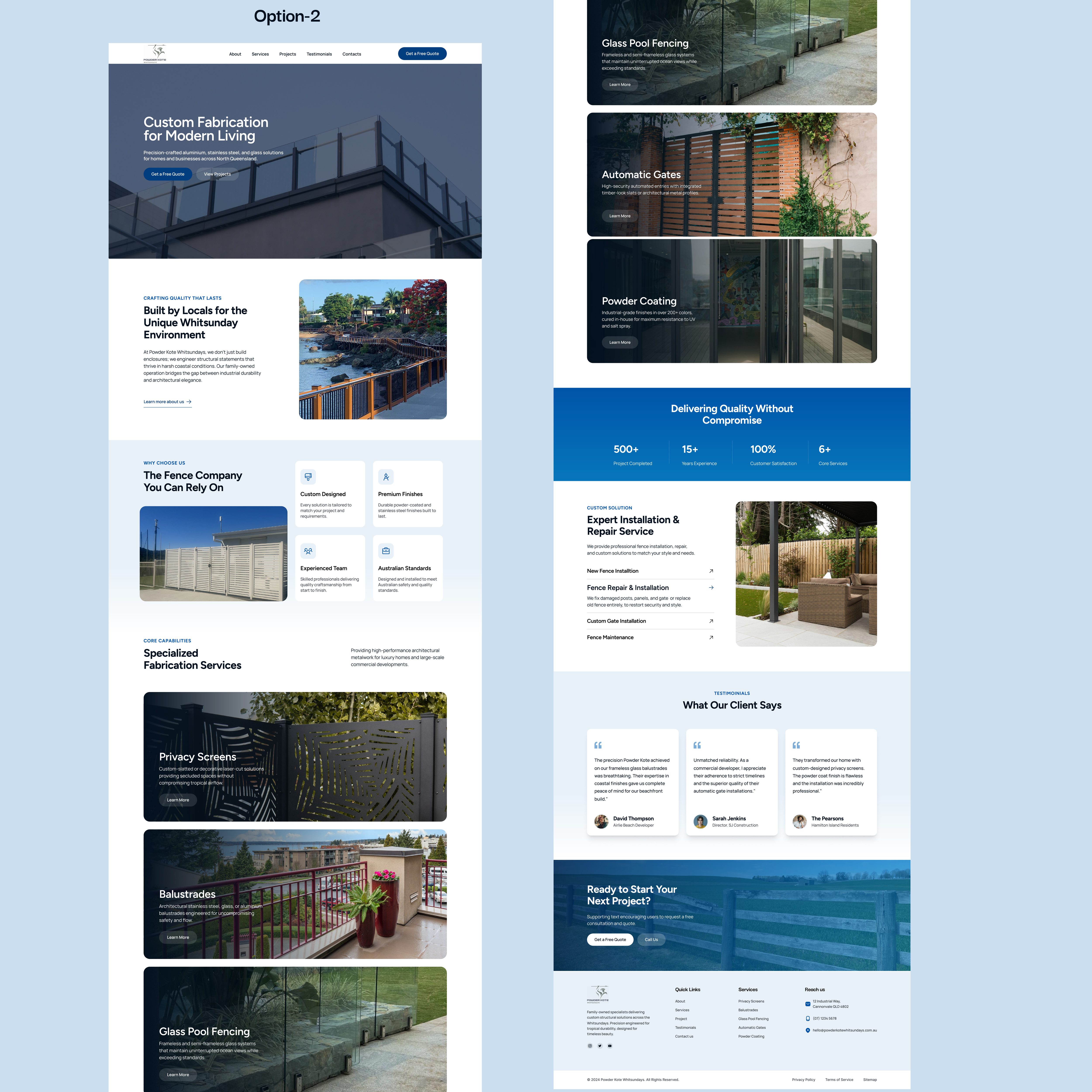 Web Design by Excellent Web Solutions for Powder Kote Whitsundays | Design #37476901