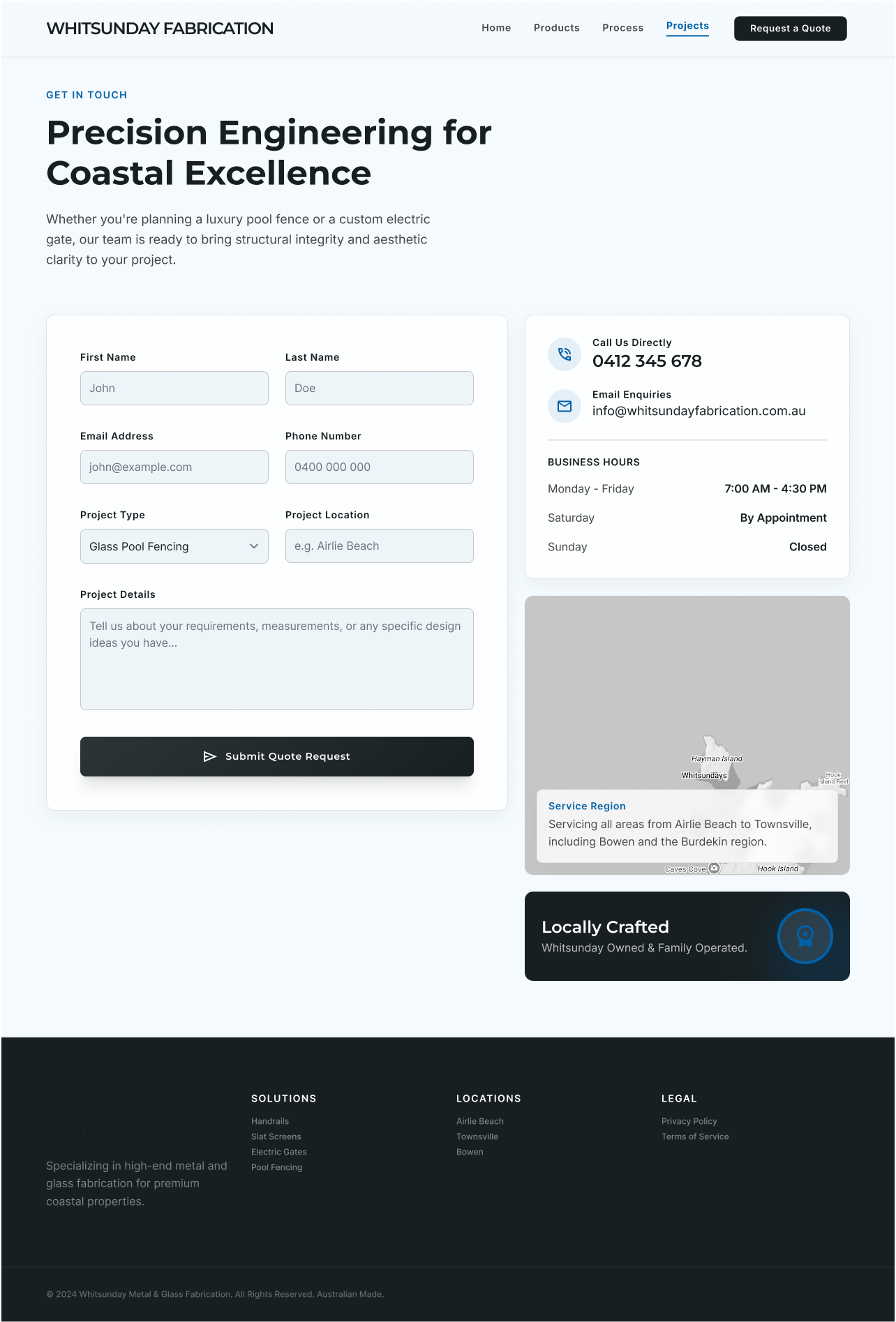 Web Design by cistrate for Powder Kote Whitsundays | Design #37453436