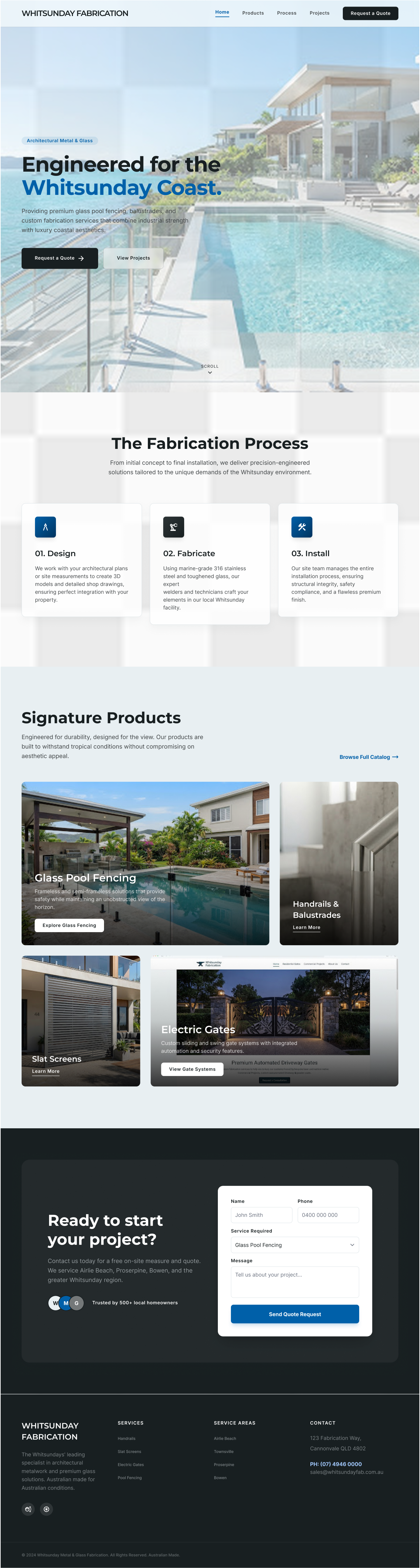 Web Design by cistrate for Powder Kote Whitsundays | Design #37453440