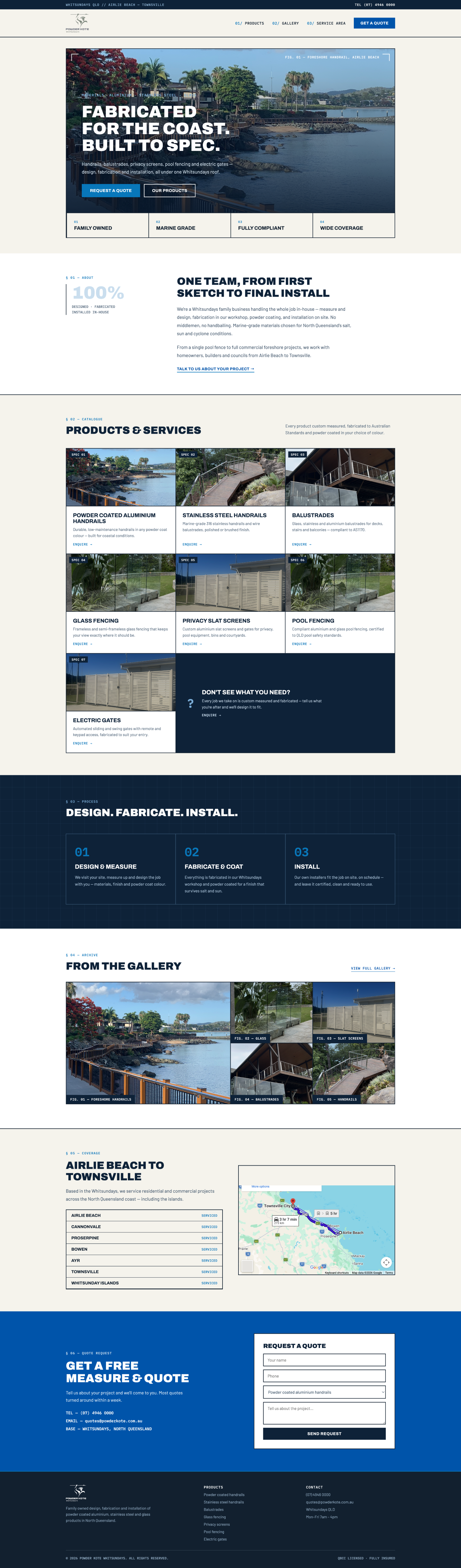 Web Design by AriefK for Powder Kote Whitsundays | Design #37475204