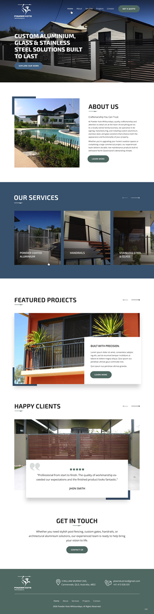 Web Design by pb for Powder Kote Whitsundays | Design: #37451816