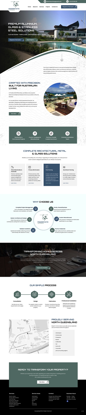 Web Design by pb for Powder Kote Whitsundays | Design: #37451817