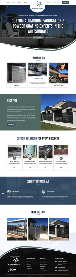 Web Design by pb for Powder Kote Whitsundays | Design: #37451818
