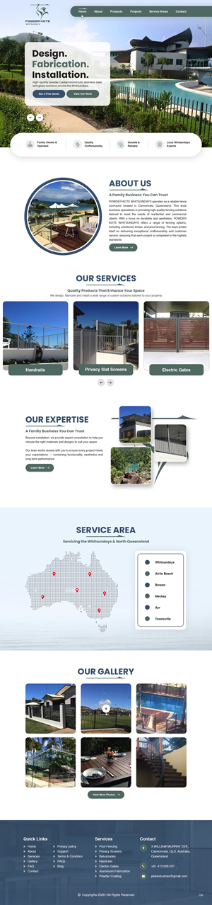 Web Design by pb for Powder Kote Whitsundays | Design: #37451819