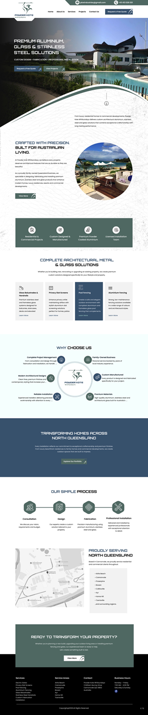 Web Design by pb for Powder Kote Whitsundays | Design: #37451820