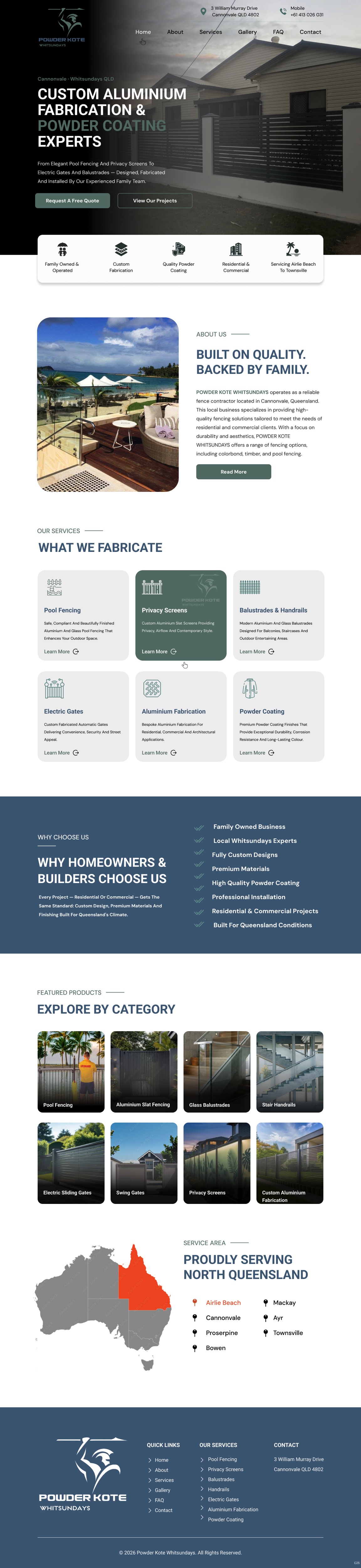 Web Design by pb for Powder Kote Whitsundays | Design #37451821