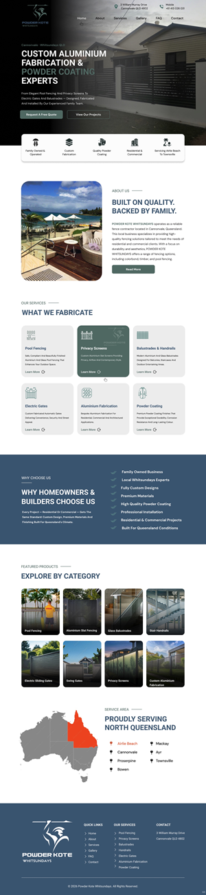 Web Design by pb for Powder Kote Whitsundays | Design: #37451821