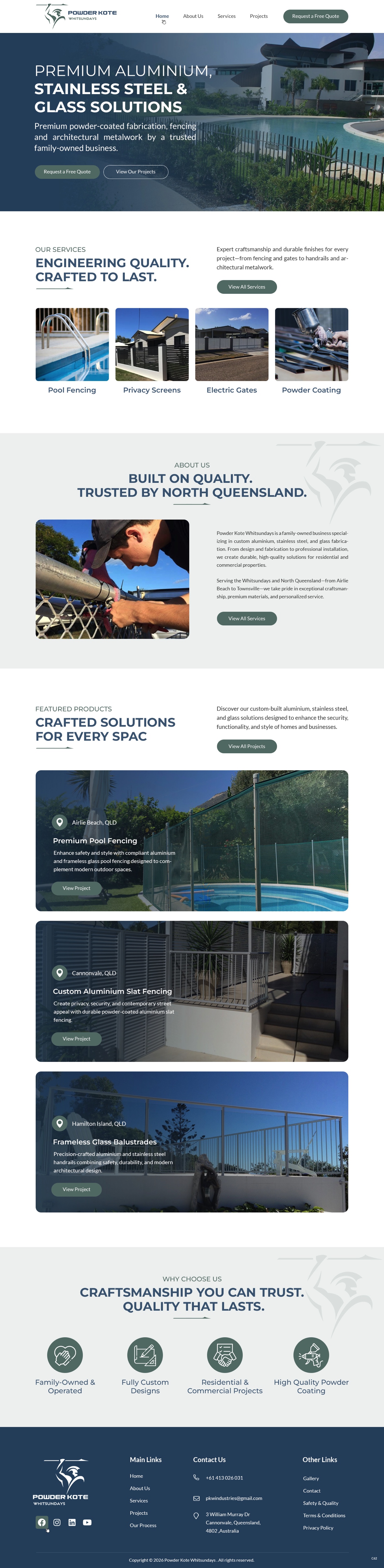 Web Design by pb for Powder Kote Whitsundays | Design #37451822