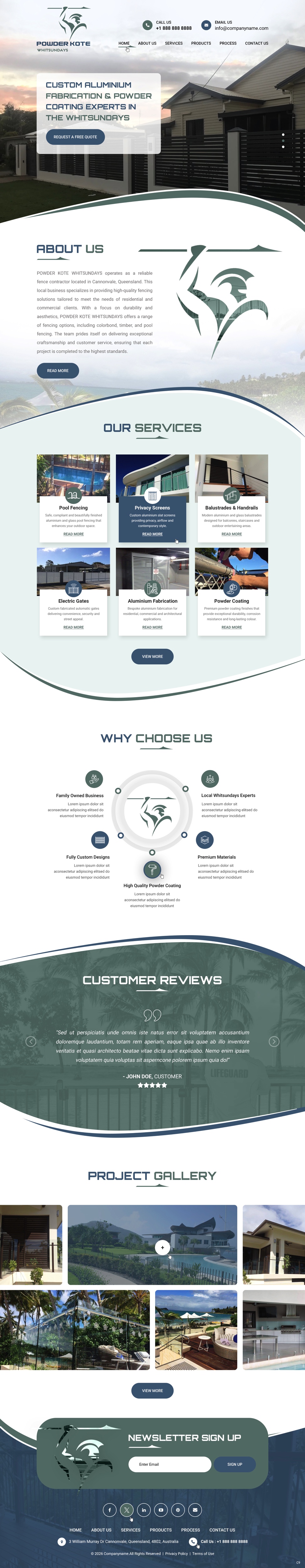 Web Design by pb for Powder Kote Whitsundays | Design #37451823