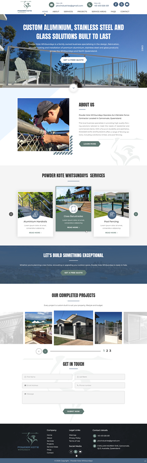 Web Design by pb for Powder Kote Whitsundays | Design: #37451824