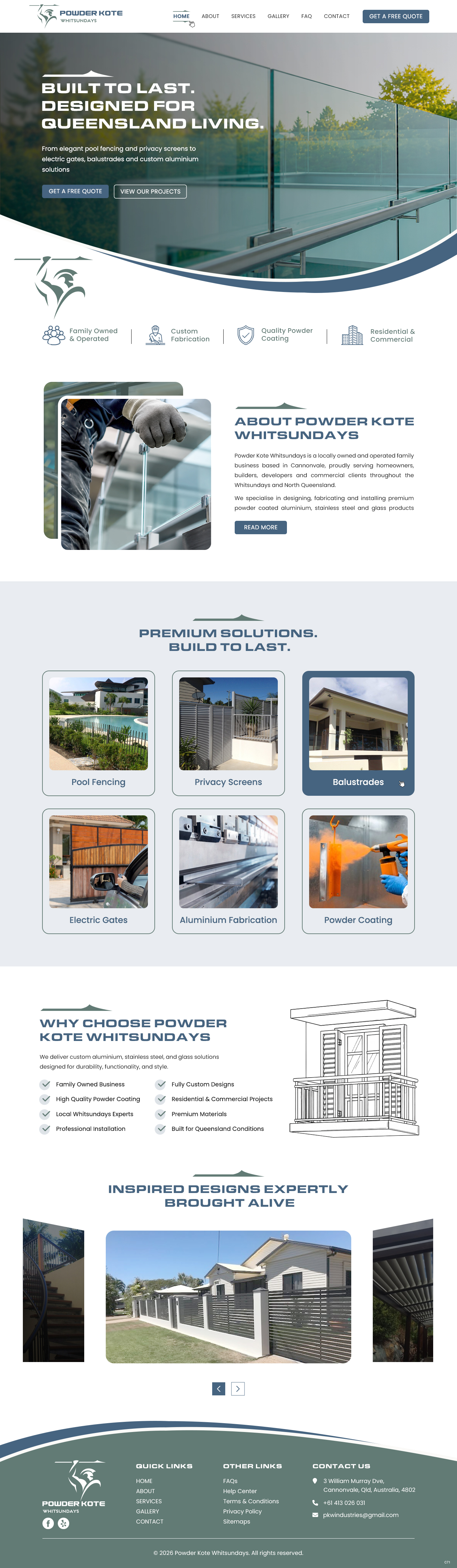 Web Design by pb for Powder Kote Whitsundays | Design #37451825