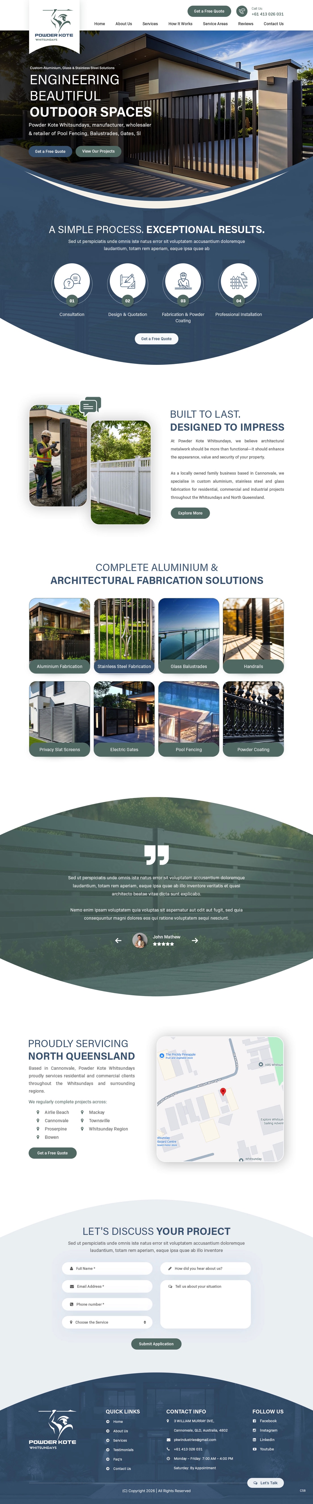 Web Design by pb for Powder Kote Whitsundays | Design #37451826