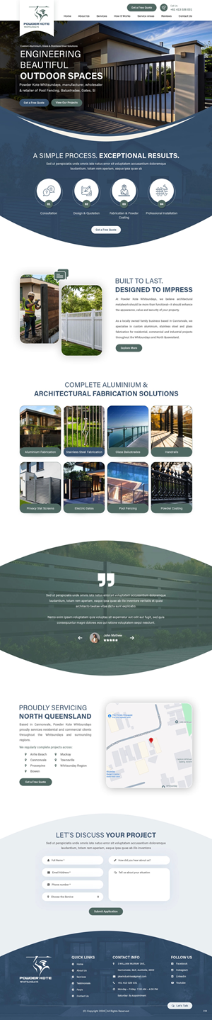 Web Design by pb for Powder Kote Whitsundays | Design: #37451826