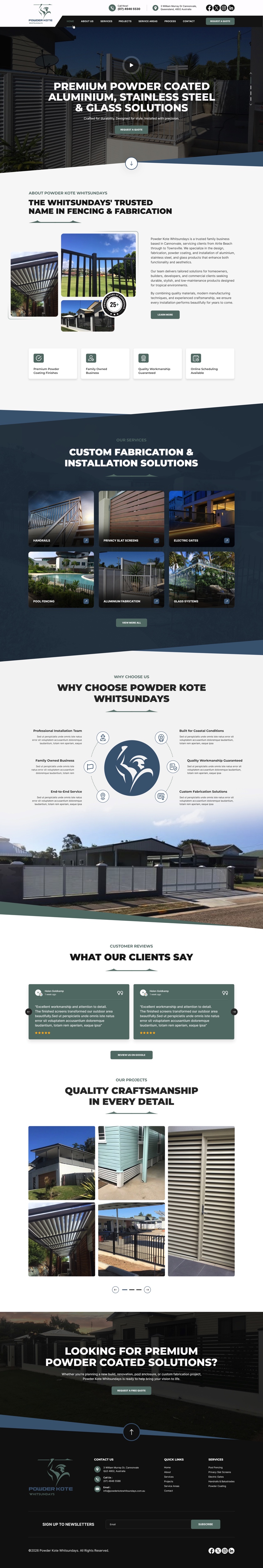 Web Design by pb for Powder Kote Whitsundays | Design #37451827