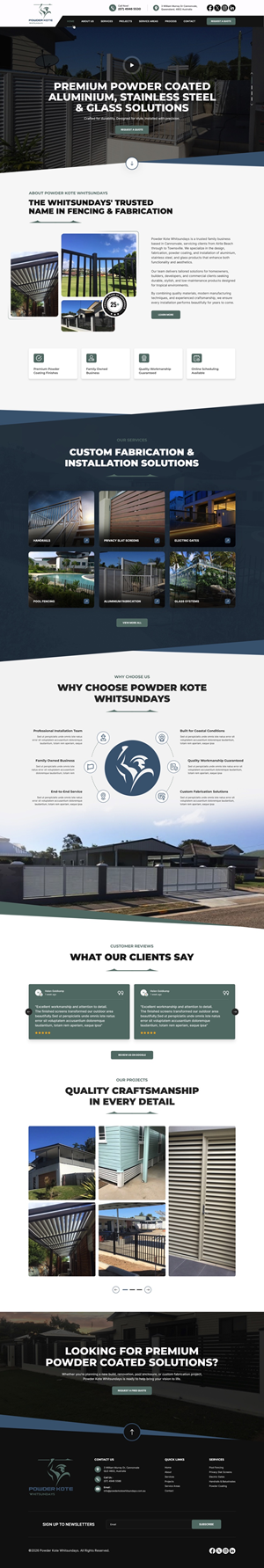 Web Design by pb for Powder Kote Whitsundays | Design: #37451827