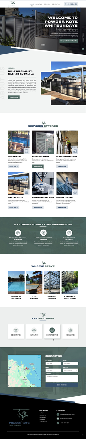 Web Design by pb for Powder Kote Whitsundays | Design: #37451828