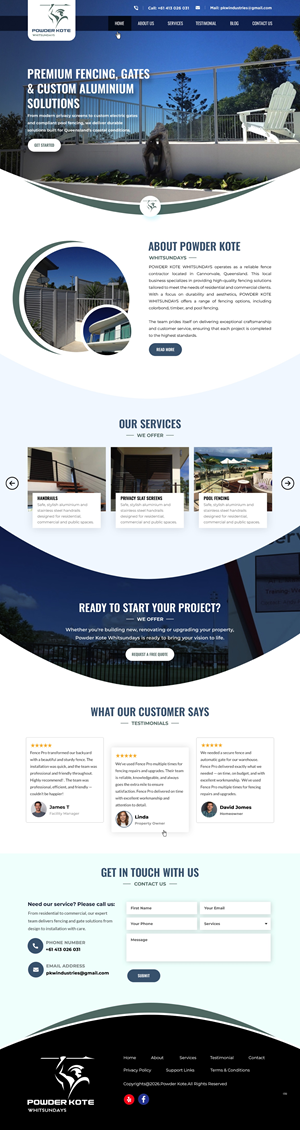 Web Design by pb for Powder Kote Whitsundays | Design: #37451830
