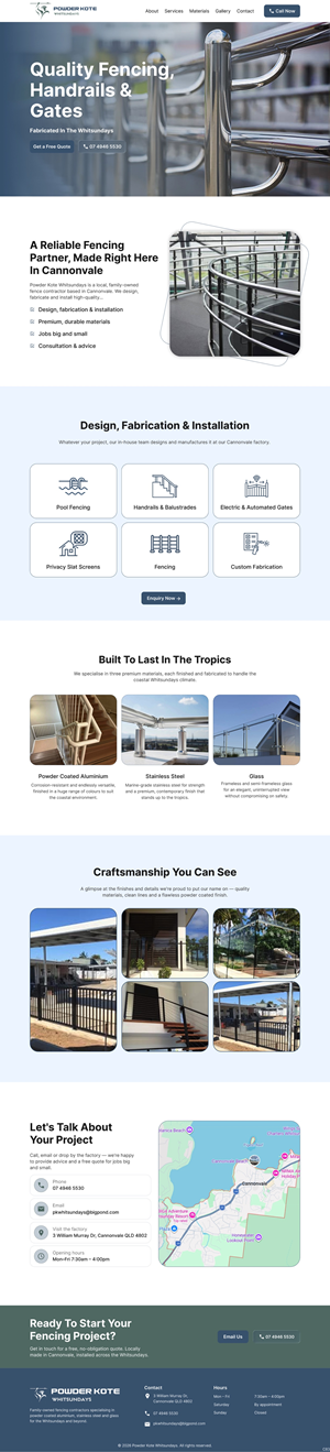 Web Design by pb for Powder Kote Whitsundays | Design: #37455788