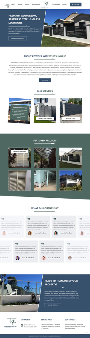 Web Design by pb for Powder Kote Whitsundays | Design: #37455789